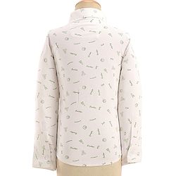 Babyhug Full Sleeves Three Piece Party Suit with Bow & Stretch - White & Green