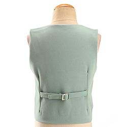 Babyhug Woven Full Sleeves Stretch Fit Party Suit With Waist Coat & Bow - Light Green