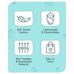 Babyhug Velour Sleeping Bag Animal Faces Print - Multicolor