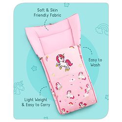 Babyhug Velour Sleeping Bag Animal Faces Print - Multicolor