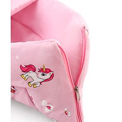 Babyhug Velour Sleeping Bag Animal Faces Print - Multicolor