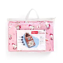 Babyhug Velour Sleeping Bag Animal Faces Print - Multicolor