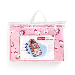 Babyhug Velour Sleeping Bag Animal Faces Print - Multicolor