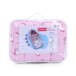 Babyhug Velour Sleeping Bag Animal Faces Print - Multicolor
