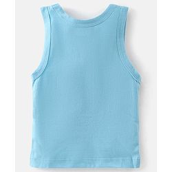 Babyhug 100% Cotton Knit Sleeveless Bear Print Sando Pack of 3 - Multicolour