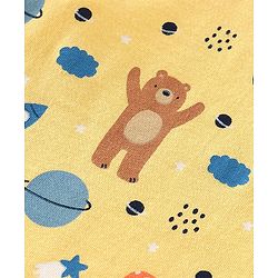 Babyhug 100% Cotton Knit Sleeveless Bear Print Sando Pack of 3 - Multicolour