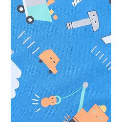 Babyhug 100% Cotton Knit Sleeveless Sando Vehicles Print Pack of 3 - Multicolour
