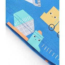 Babyhug 100% Cotton Knit Sleeveless Sando Vehicles Print Pack of 3 - Multicolour