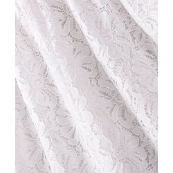 Babyhug Woven Full Sleeves Lace Frock with Leopard Design Shrug - White & Brown