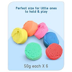 Babyhug Dough Set Pack of 6 - 300 g