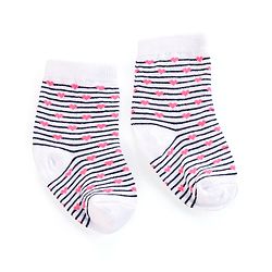 Cutewalk By Babyhug Anti Bacterial Ankle Length Socks Butterfly Design Pack Of 3 - Multicolour