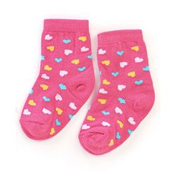 Cutewalk By Babyhug Anti Bacterial Ankle Length Socks Kitty Design Pack Of 3 - Multicolour