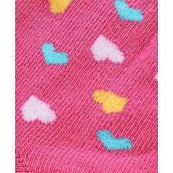 Cutewalk By Babyhug Anti Bacterial Ankle Length Socks Kitty Design Pack Of 3 - Multicolour