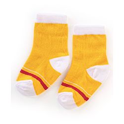 Cutewalk By Babyhug Anti Bacterial Ankle Length Socks Sun Design Pack Of 3 - Multicolour