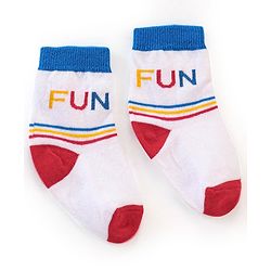 Cutewalk By Babyhug Anti Bacterial Ankle Length Socks Sun Design Pack Of 3 - Multicolour