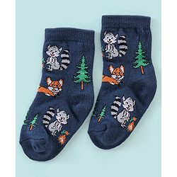 Cute Walk by Babyhug Anti Bacterial Ankle Length Socks Striped Design Pack Of 5 - Multicolour