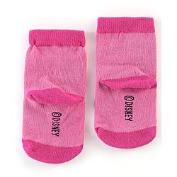 Cute Walk By Babyhug Anti Bacterial Non Terry Ankle Length Minnie Mouse Print Socks Pack Of 3 - Pink & Blue