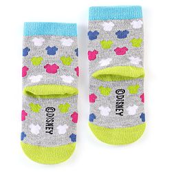 Cute Walk By Babyhug Anti Bacterial Non Terry Ankle Length Minnie Mouse Print Socks Pack Of 3 - Multicolor
