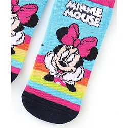 Cute Walk By Babyhug Anti Bacterial Non Terry Ankle Length Minnie Mouse Print Socks Pack Of 3 - Multicolor