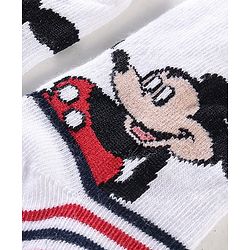 Cute Walk Disney By Babyhug Anti Bacterial Ankle Length Socks Mickey Mouse Design Pack Of 3 - Multicolour