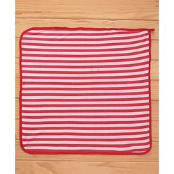 Babyhug Knit Terry Hooded Two Layer Bath Towel with Fox Print L 76 X B 76 cm - Red