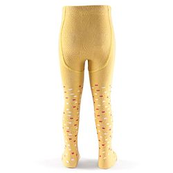 Cutewalk by Babyhug Non Terry Footed Anti Bacterial Polka Dot Design Tights  - Yellow