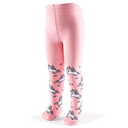 Cutewalk by Babyhug Non Terry Footed Anti Bacterial Unicorn Design Tights  - Pink