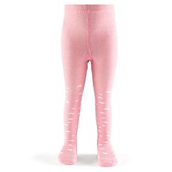 Cutewalk by Babyhug Non Terry Footed Anti Bacterial Star Design Tights  - Pink