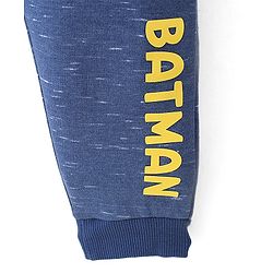 Babyhug Cotton Looper Knit Full Length Lounge Pant Text Print - Blue