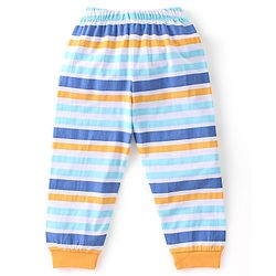 Babyhug Cotton Knit Full Sleeves Night Suit With Caterpillar Print - Yellow