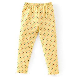 Babyhug Cotton Lycra Full Length Stretchable Legging Butterfly Print Pack Of 3 - Pink Blue & Yellow