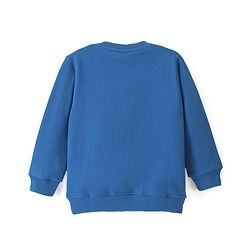 Babyhug Cotton Knit Full Sleeves Panda & Text Graphics Sweatshirts Pack of 2 - Blue & Yellow
