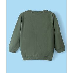 Babyhug Cotton Knit Full Sleeves Graphics Printed Sweatshirts Pack of 2 - Grey & Green
