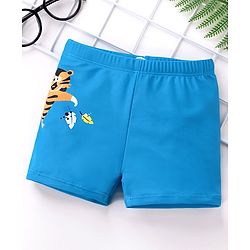 Babyhug Swimming Trunks Tiger Print - Blue