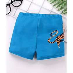 Babyhug Swimming Trunks Tiger Print - Blue