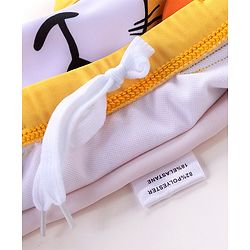 Babyhug Swimming Trunks with Cap Tiger Print - Yellow