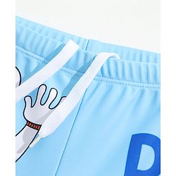 Babyhug Swimming Trunks with Cap Astronaut Print - Blue
