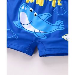 Babyhug Swimming Trunks Whale Print - Blue