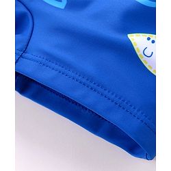 Babyhug Swimming Trunks Whale Print - Blue