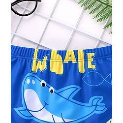 Babyhug Swimming Trunks Whale Print - Blue