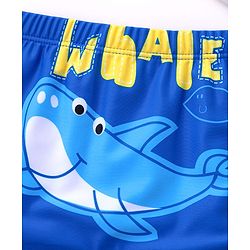 Babyhug Swimming Trunks Whale Print - Blue