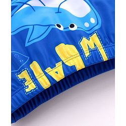 Babyhug Swimming Trunks Whale Print - Blue