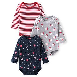 Babyhug Cotton Knit Full Sleeves Onesie Stripes Design - Multicolour