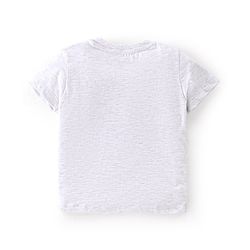 Babyhug Cotton Knit Half Sleeves Solid Shirt with Road Print T-Shirt - Blue & Grey