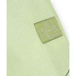 Babyhug Cotton Woven Half Sleeves Shirt Cut & Sew - White Black & Green