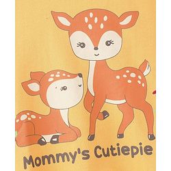 Babyhug 100% Cotton Knit Full Sleeves Sweatshirt With Floral & Deer Graphics Pack Of 2 - Yellow & Maroon