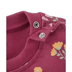 Babyhug 100% Cotton Knit Full Sleeves Sweatshirt With Floral & Deer Graphics Pack Of 2 - Yellow & Maroon