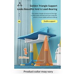 Babyhug Study Table & Chair Set with Height Adjustment  Pink| Reading Frame| Comfortable Backrest| Easy to Assemble| Easy to Clean and Maintain
