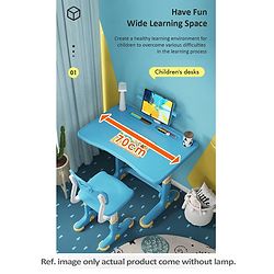 Babyhug Study Table & Chair Set with Height Adjustment - Pink