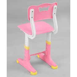 Babyhug Study Table & Chair Set with Height Adjustment  Pink| Reading Frame| Comfortable Backrest| Easy to Assemble| Easy to Clean and Maintain